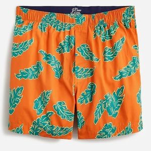 J CREW PALMA PALMS ORANGER PRINTED BOXERS